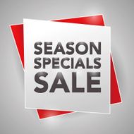 SEASON SPECIALS SALE poster design element N2