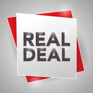 REAL DEALS poster design element N2