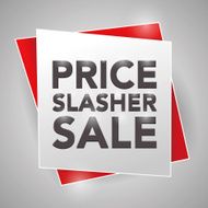 PRICE SLASHER SALE poster design element N2