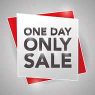 ONE DAY ONLY SALE poster design element N2