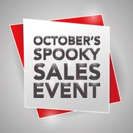 OCTOBERâS SPOOKY SALES EVENT poster design element N2