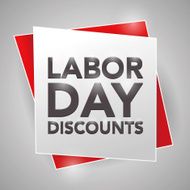 LABOR-DAY DISCOUNTS poster design element N2