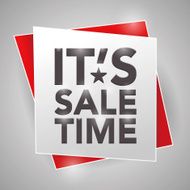 IT'S SALE TIME poster design element N2