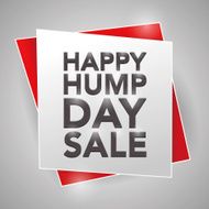 HAPPY HUMP DAY SALE poster design element N2