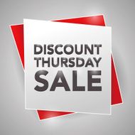 DISCOUNT THURSDAY SALE poster design element N2