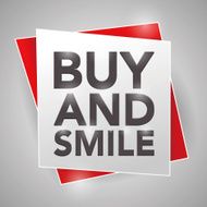 BUY AND SMILE poster design element N2