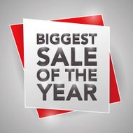 BIGGEST SALE OF THE YEAR poster design element
