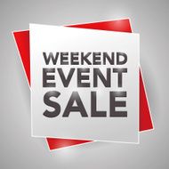 weekend event sale