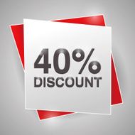 40 discount poster design element N2