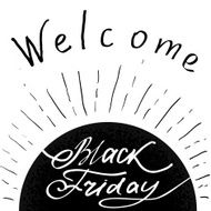 Hand lettering Black Friday and design elements N6