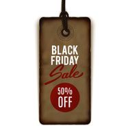 Black Friday sale tag banner advertising vector illustration N2