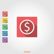 Square icon dollar sign