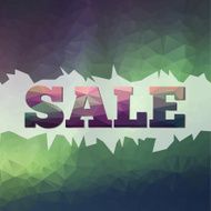 Abstract triangle polygonal background in vector Colorful ban