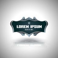 Vector banner 3d style
