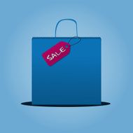 Shopping Bag With Sale Label