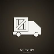 Icon shipments and delivery Vector illustration