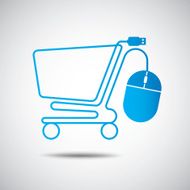 online shopping design icon