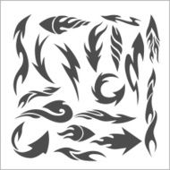 Fire arrows - vector set