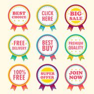 business tag set and sale label N3