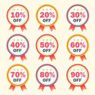 business tag set and sale label N4
