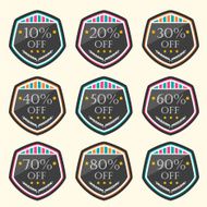 business tag set and sale label N7