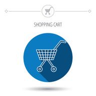 Shopping cart icon Market buying sign N25