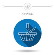Shopping cart icon Online buying sign N13