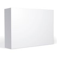 Package white box design isolated on background template