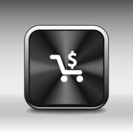Shopping cart symbol background clean vector N2