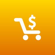 Shopping cart symbol background clean vector N4