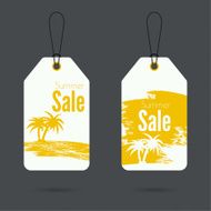 Set price tag with ribbons and labels N2