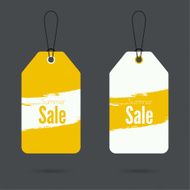 Set price tag with ribbons and labels N3