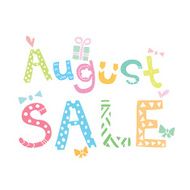 August Sale Sign
