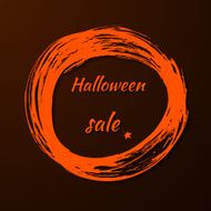 banner helloin Holiday Sale in calligraphic blot