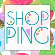 Shopping Text Colorful Background