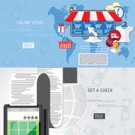 Vector online shopping concept N11