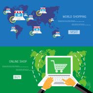 Vector online shopping concept N30