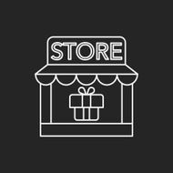 shopping store line icon N5