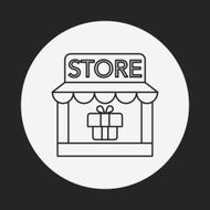 shopping store line icon N6