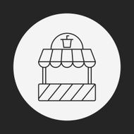 shopping store line icon N10