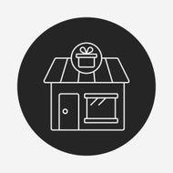shopping store line icon N12