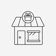 shopping store line icon N15