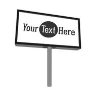 Outdoor commercial Stand with blank Panel for your Advertising