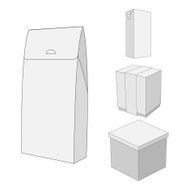 Design of white carton Package Box