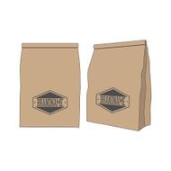 Brown paper Package Bag for your Label or Product