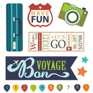 vector set of vacation