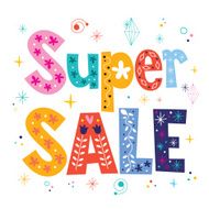 Super sale decorative lettering type design