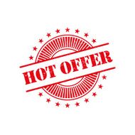 Hot offer grunge retro red isolated stamp