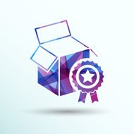 PREMIUM box packing vector design isolated icon N5