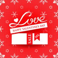 Bright promotional banner for Valentines day action